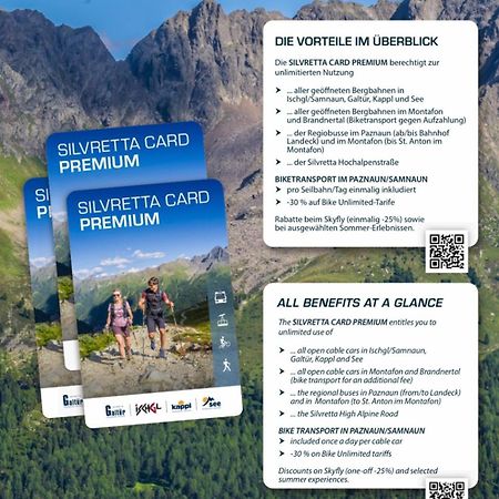 Apart Scharler Mit Silvretta Card Зее Экстерьер фото